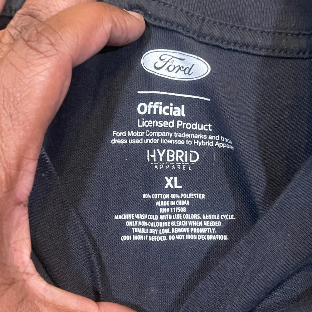 Ford Bronco Mens XL‎ T-Shirt Black Hybrid Apparel Graphic Official Licensed Tee